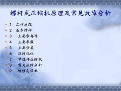 螺桿壓縮機原理及常見故障分析，PPT